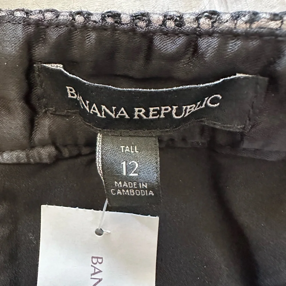 Banana Republic Metallic Tweed Pencil Skirt- Size 12 Tall NWTs - Picture 6 of 12